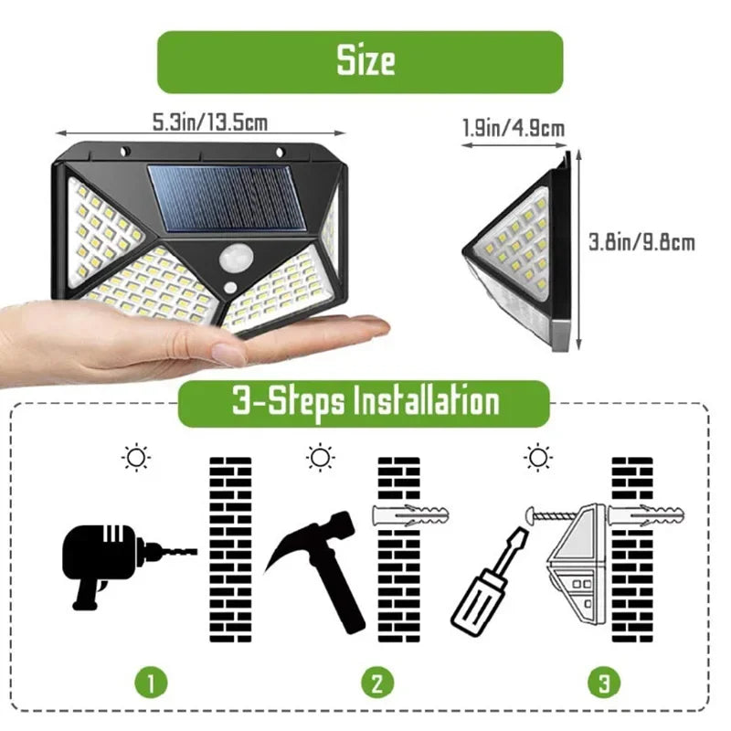 New Upgrade Solar Street Light 8/12/6/4/2/1Pcs Outdoor Solar Wall Lamp PIR Motion Sensor Powered Sunlight for Garden Courtyard