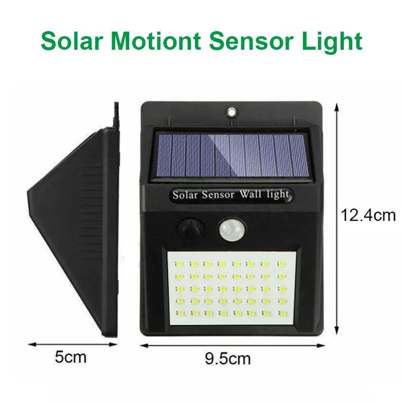 LED Solar Motion Sensor Wall Light 1/2/4PCS Outdoor Solar Powered Lights for Yard Garden Fence Garage Waterproof Street Lamp