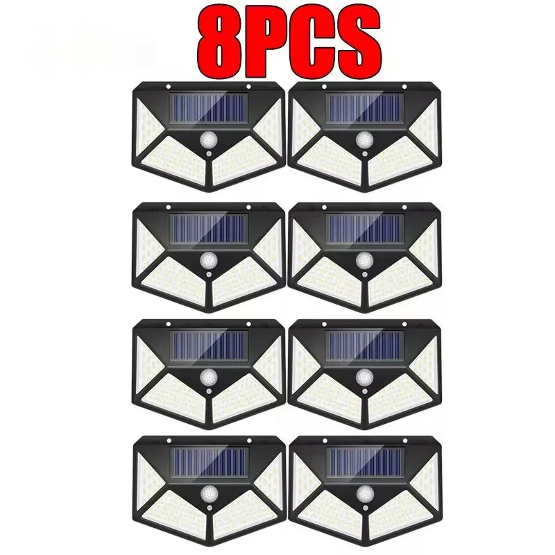New Upgrade Solar Street Light 8/12/6/4/2/1Pcs Outdoor Solar Wall Lamp PIR Motion Sensor Powered Sunlight for Garden Courtyard
