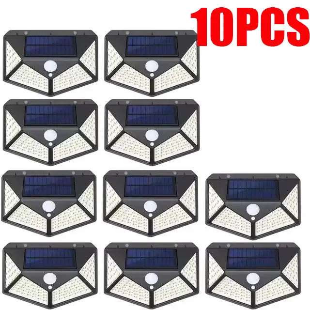 New Upgrade Solar Street Light 8/12/6/4/2/1Pcs Outdoor Solar Wall Lamp PIR Motion Sensor Powered Sunlight for Garden Courtyard