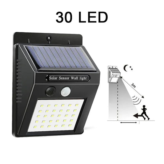LED Solar Motion Sensor Wall Light 1/2/4PCS Outdoor Solar Powered Lights for Yard Garden Fence Garage Waterproof Street Lamp