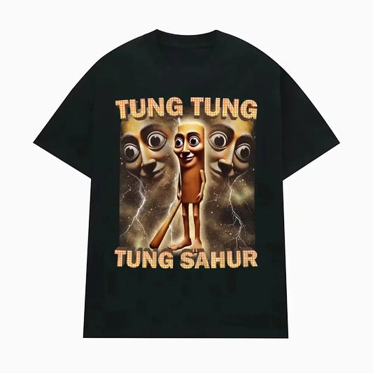 Fun Baseball Bat Fans T-Shirt Men'S and Women'S Fashionable Style Humorous T-Shirt Neutral Summer round Neck Oversized Polyester